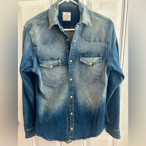 Denim Button-Up Shirt